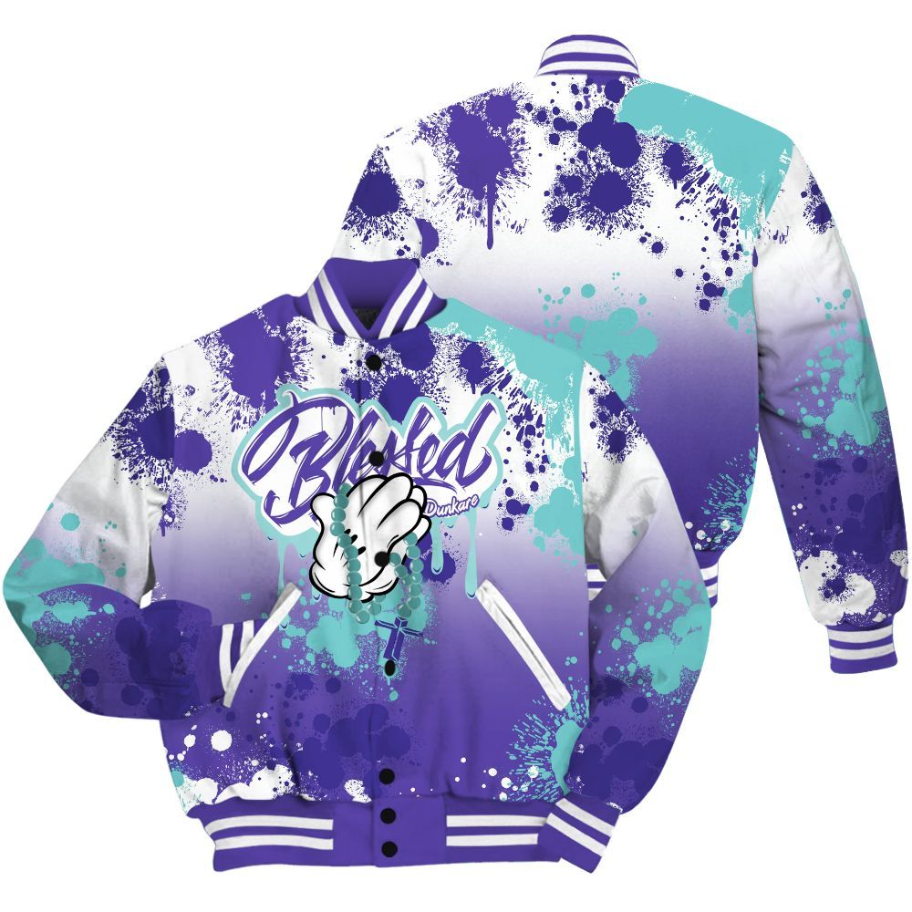 Varsity Jacket To Match Low Hornets 1s Shirt, God Blessed Dripping All Over Print