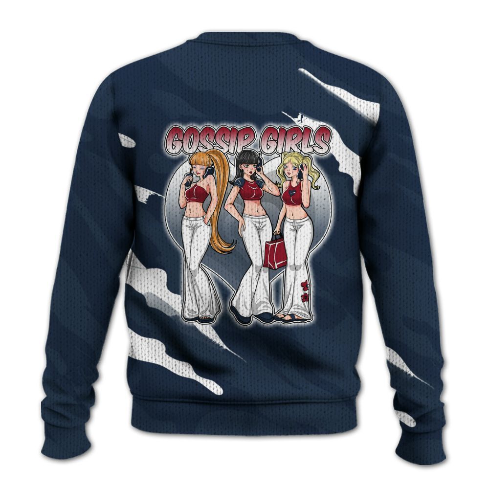 Knitted Sweater To Match Retro Olympic 6s - Gossip'Girls