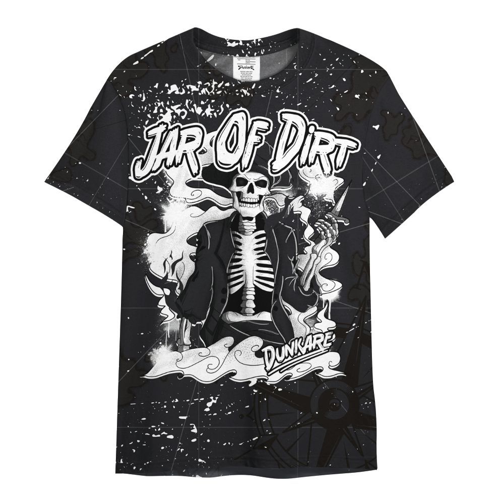 Shirt To Match White Thunder 4s - Skeleton Jar Of Dirt Retro All Over Print