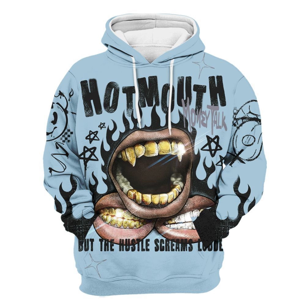 Hoodie To Match Chambray 7s - Mouth Burning Street Style All Over Print