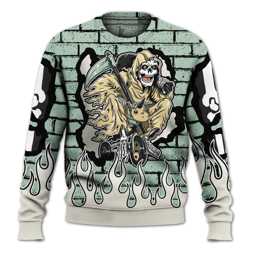 Sweatshirt To Match Joins Year Of The Snake 5s - Self Make Skeleton Crashed All Over Print