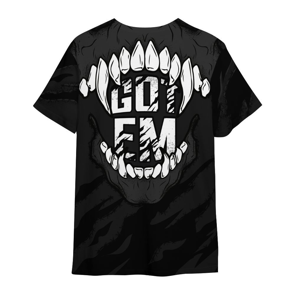 Shirt To Match White Thunder 4s - GOT 'EM Skeleton Scratch All Over Print