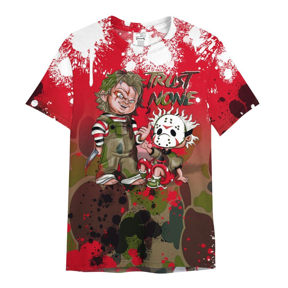 Shirt To Match Air Max 90 Duck Camo Red - Trust No One Scary All Over Print
