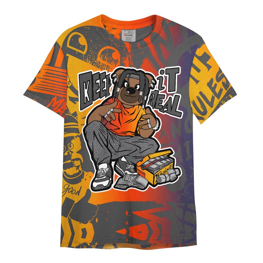 Shirt To Match Rio 3s - Keep_in Auth Bear Monogram Graffiti Shirt Unisex