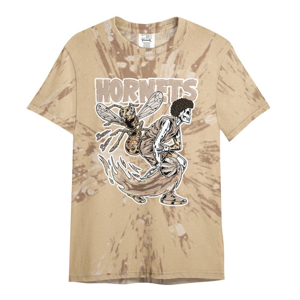 Shirt To Match Desert Camo 3s - Hornets Skeleton Luxury All Over Print
