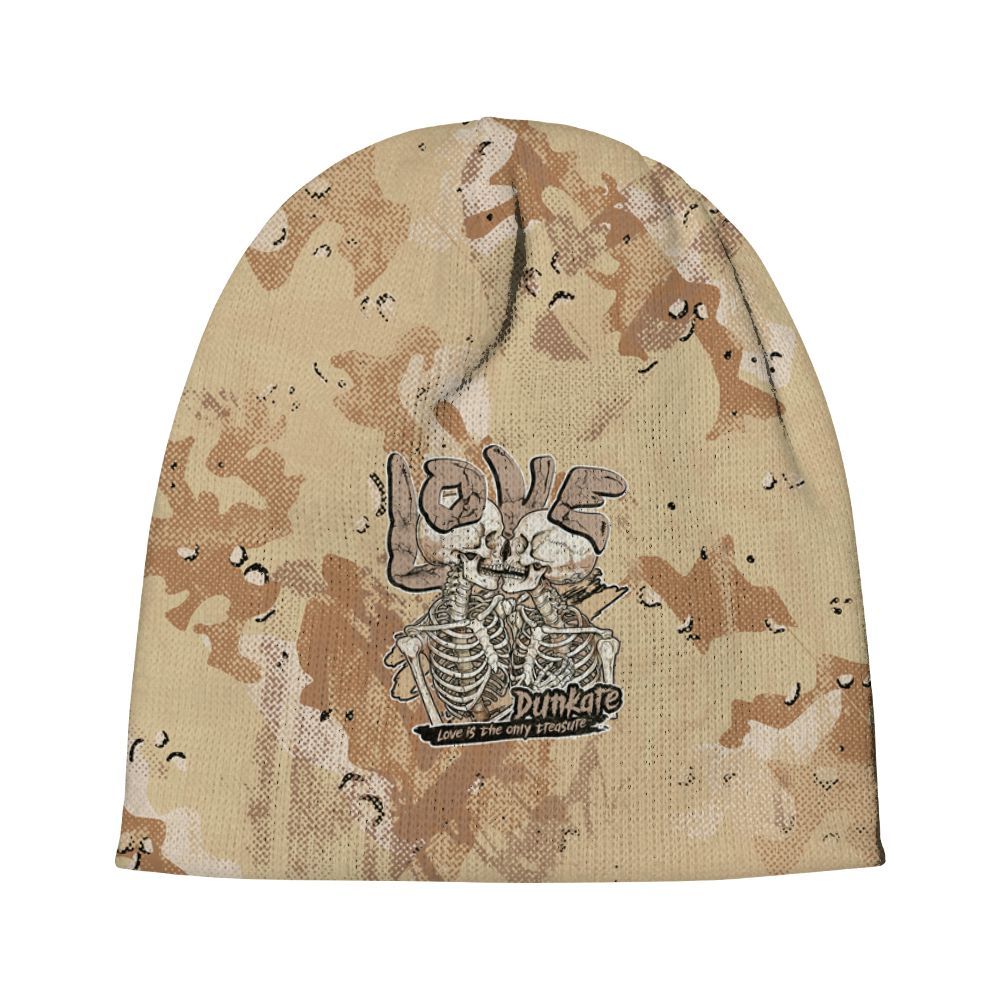 Dunkare Desert Camo 3s Hat - Skull Love Beanie Hat