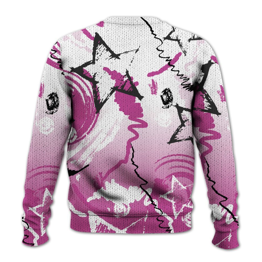 Knitted Sweater To Match Dunk Low Active Fuchsia - Grind Shine Later Drip