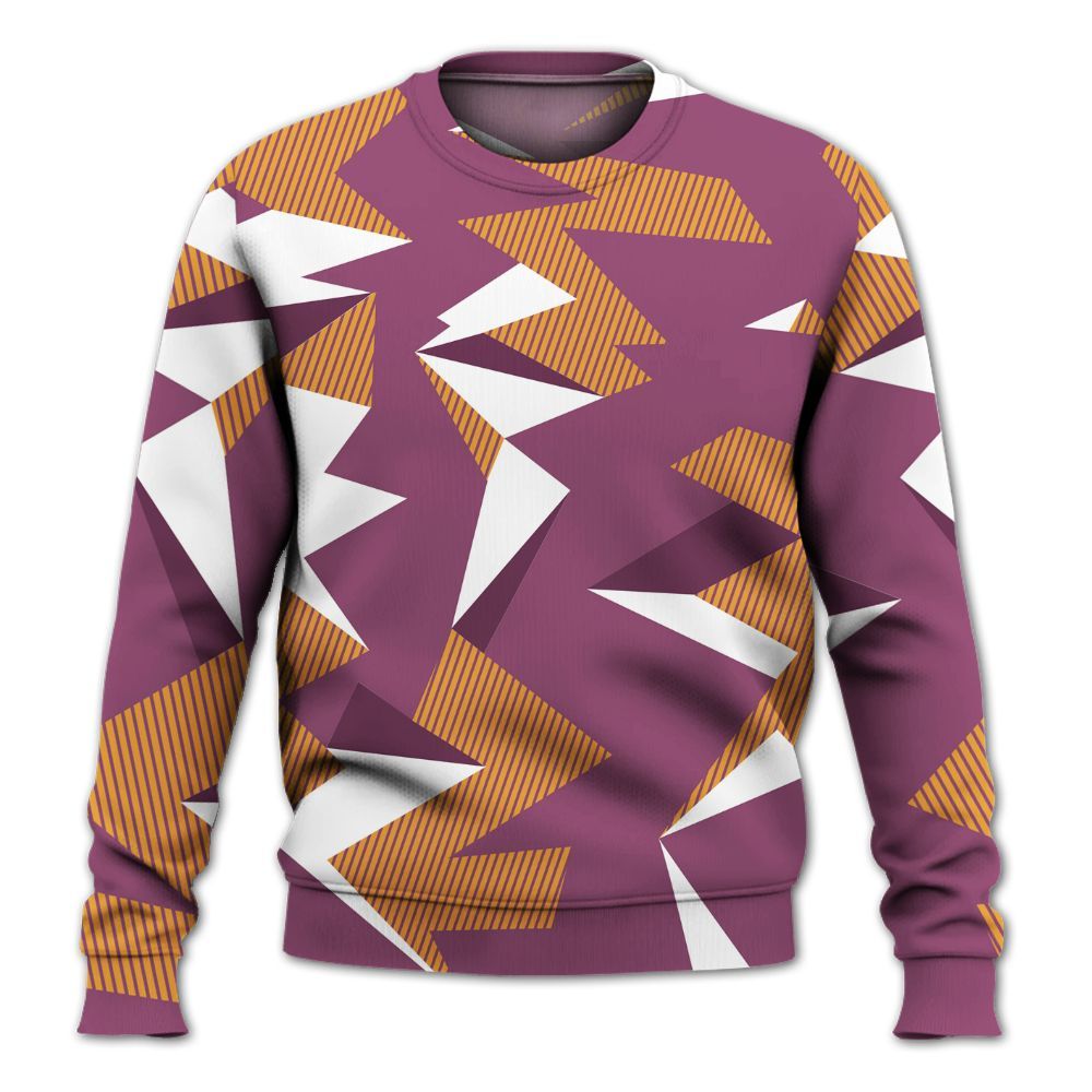 Sweatshirt To Match High OG Brotherhood 1s - Geometric Camouflage Pattern All Over Print