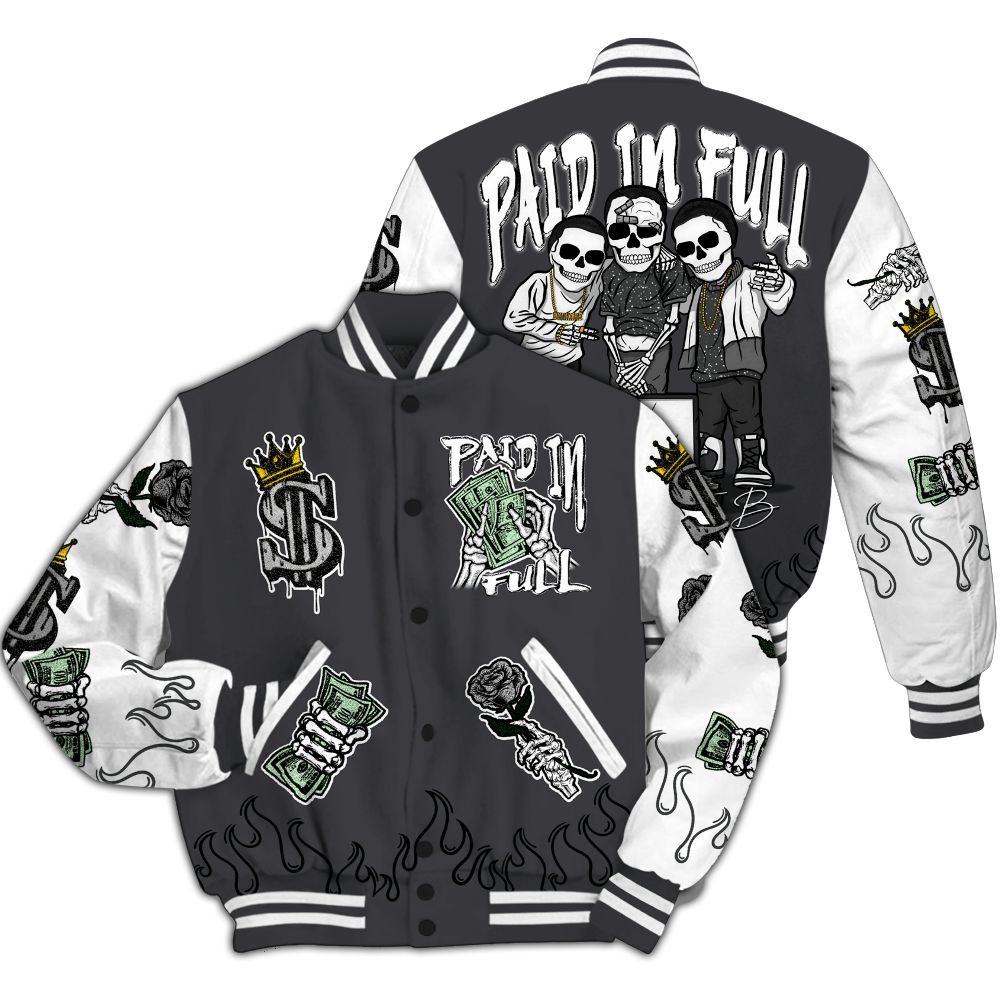 Varsity Jacket To Match Fear 4s - Fire Everybody Paid In All Over Print