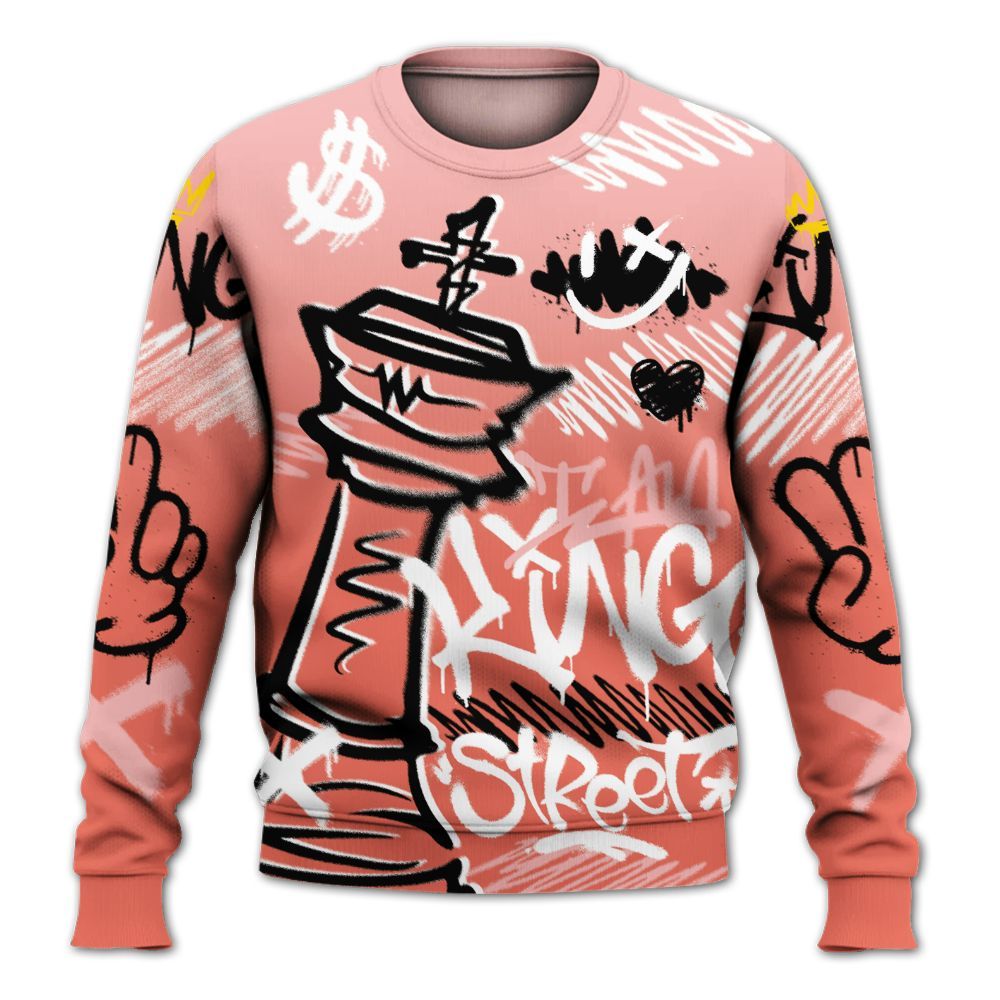 Sweatshirt To Match Low OG PSG 1s - Street King Chess Streetwear All Over Print