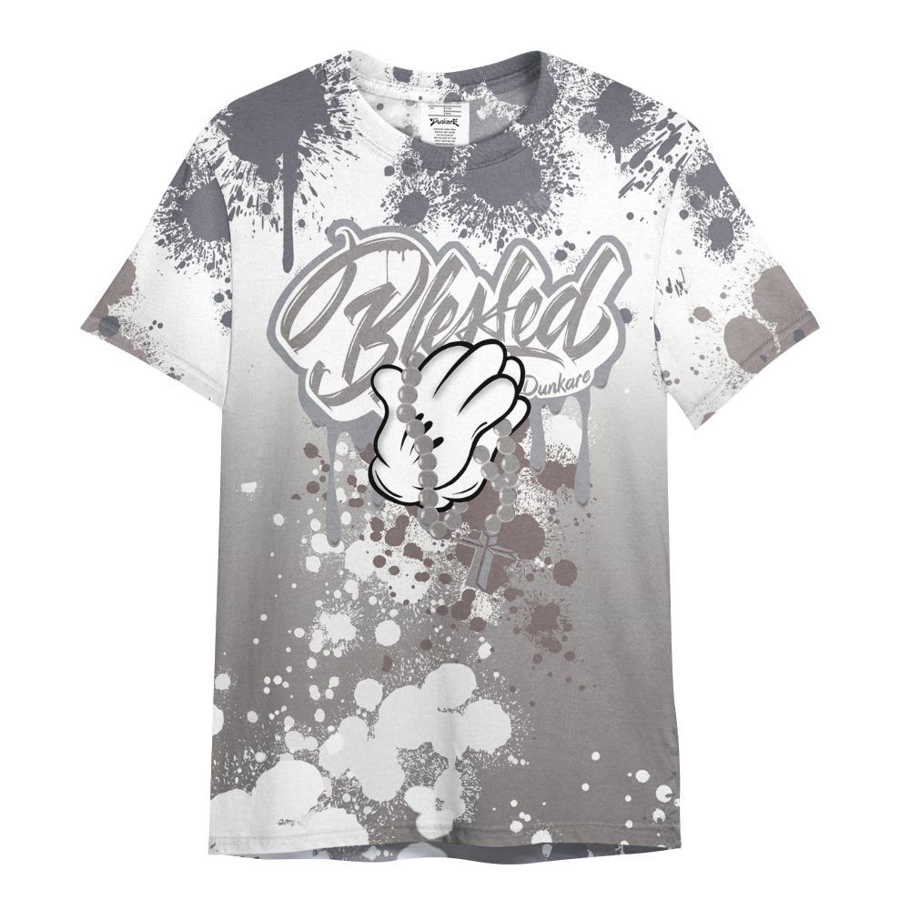 Shirt To Match Cool Grey 11s - God Blessed Ink Drip All Over Print