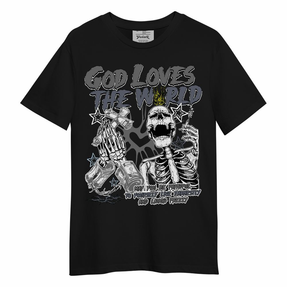 Shirt To Match Cool Grey 6s - God Loves The World Unisex Shirt