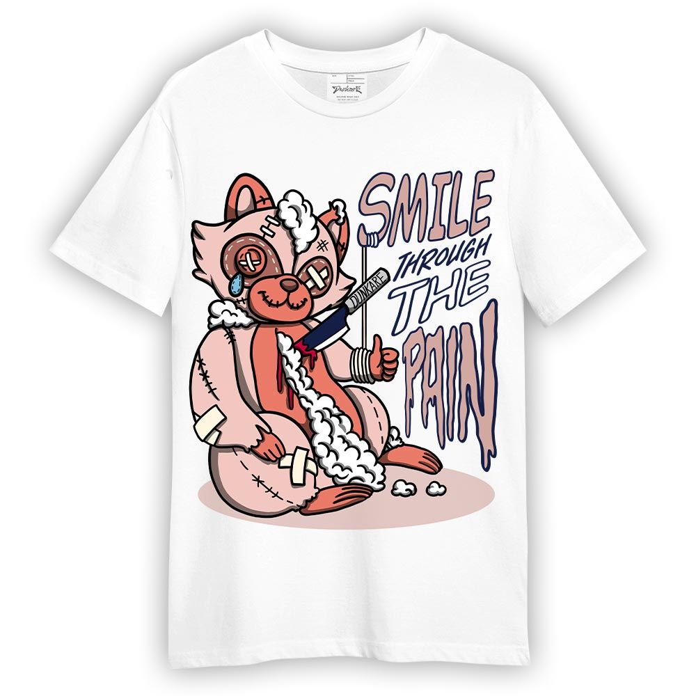Shirt To Match Legend Pink 11s T-- Smile Through The Pain Raccoon T-Shirt 0405 DNY