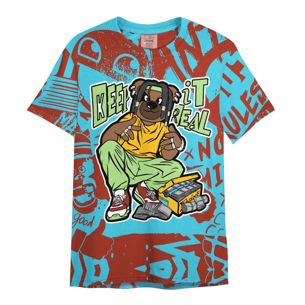 Shirt To Match SB Dunk Di'Orr Greenwood - Keep_in Auth Bear Monogram Graffiti Shirt Unisex