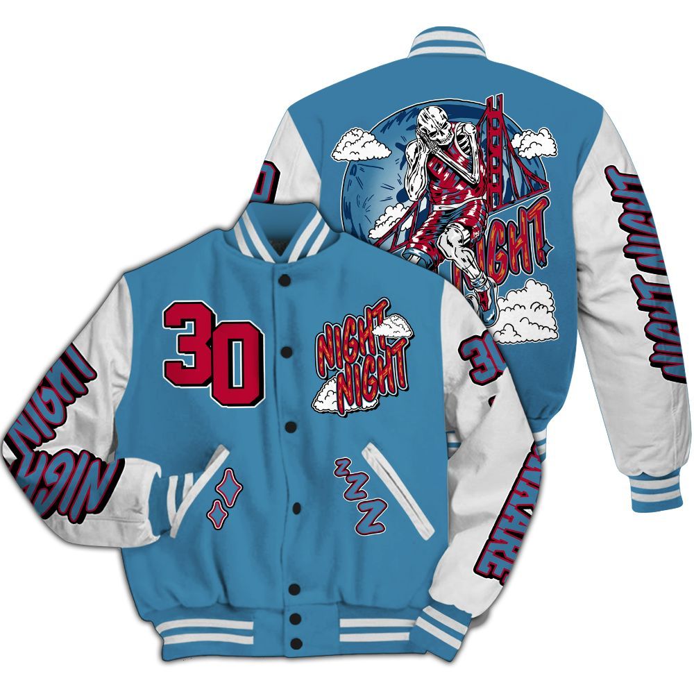 Varsity Jacket To Match GS Messy Room 4s - Seeya Skeleton All Over Print
