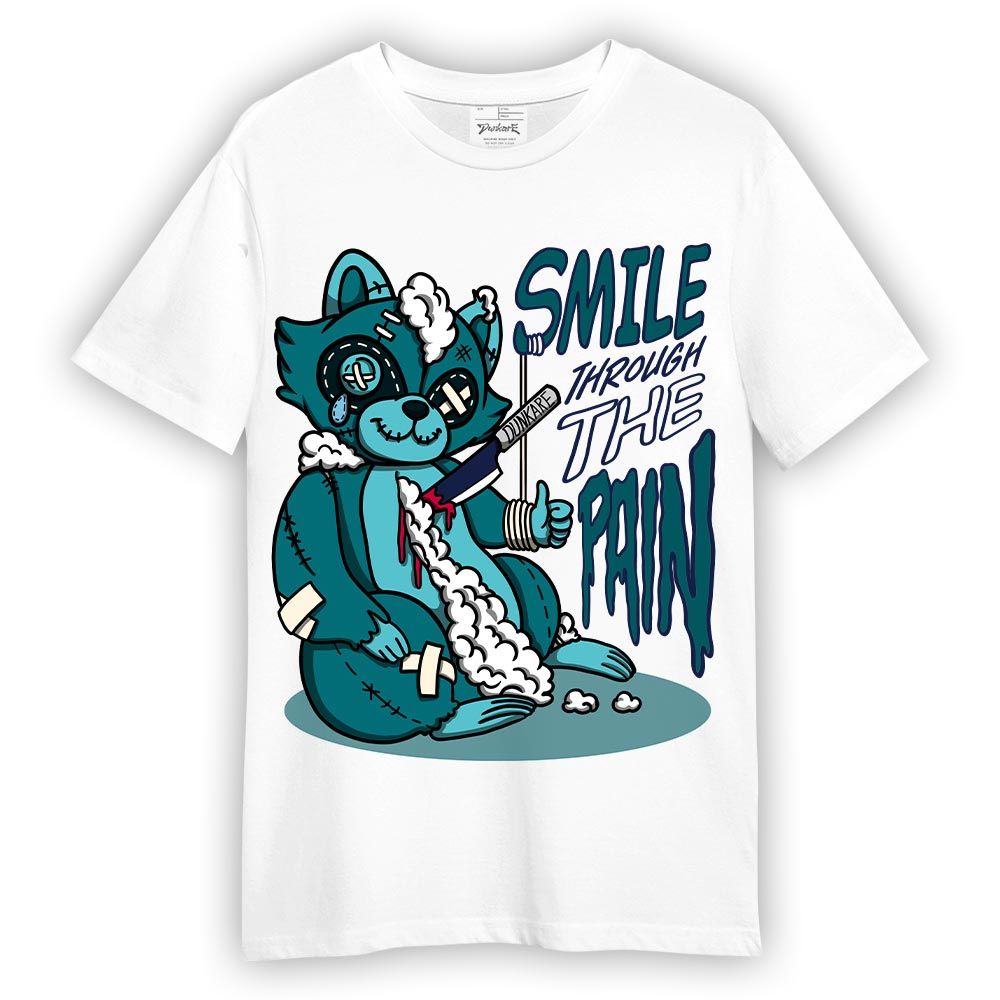 Shirt To Match Oxidized Green 4s T-- Smile Through The Pain Raccoon T-Shirt 0405 DNY