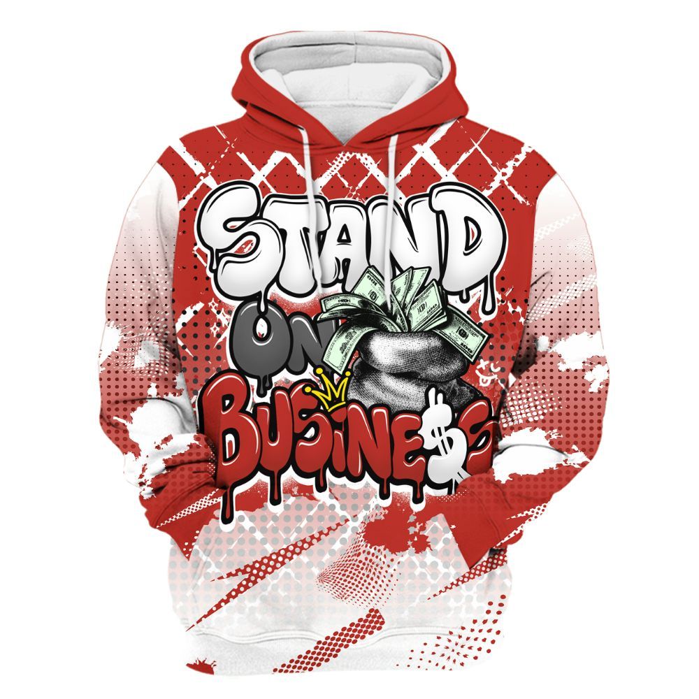 Hoodie To Match Dunk Low St. Johns - Halftone Stand Business Dripping All Over Print