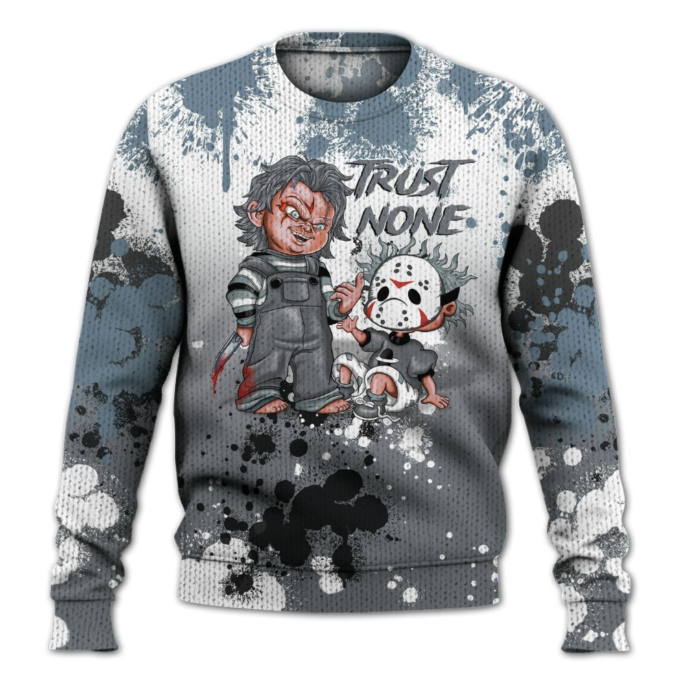 Knitted Sweater To Match Air Max DN Silver Bullet - Trust No One Scary