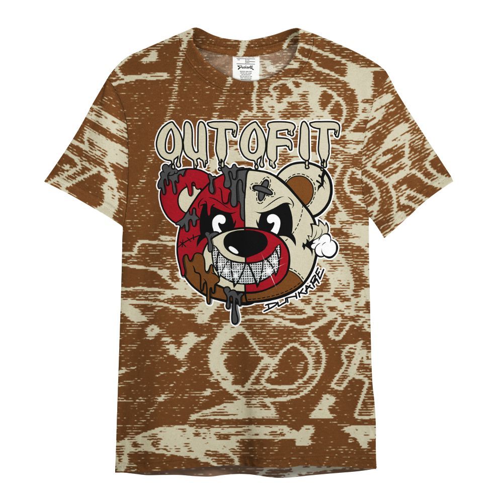 Shirt To Match Archaeo Brown 5s - Out Of It Bear Avant-Garde All Over Print