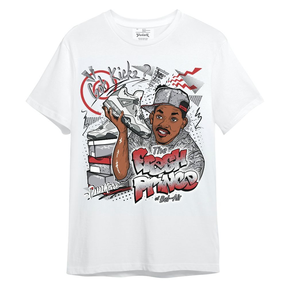 Shirt To Match White Cement 4s - Fresh Sneaker 90s Graphic
