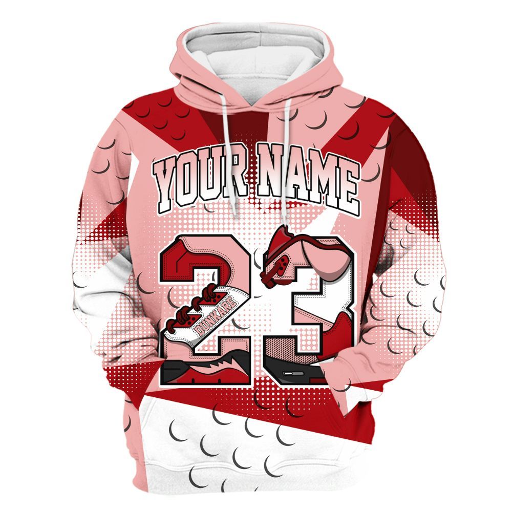 Hoodie To Match Low Valentines Day 1s - Poly Custom Name Number 23 5s All Over Print