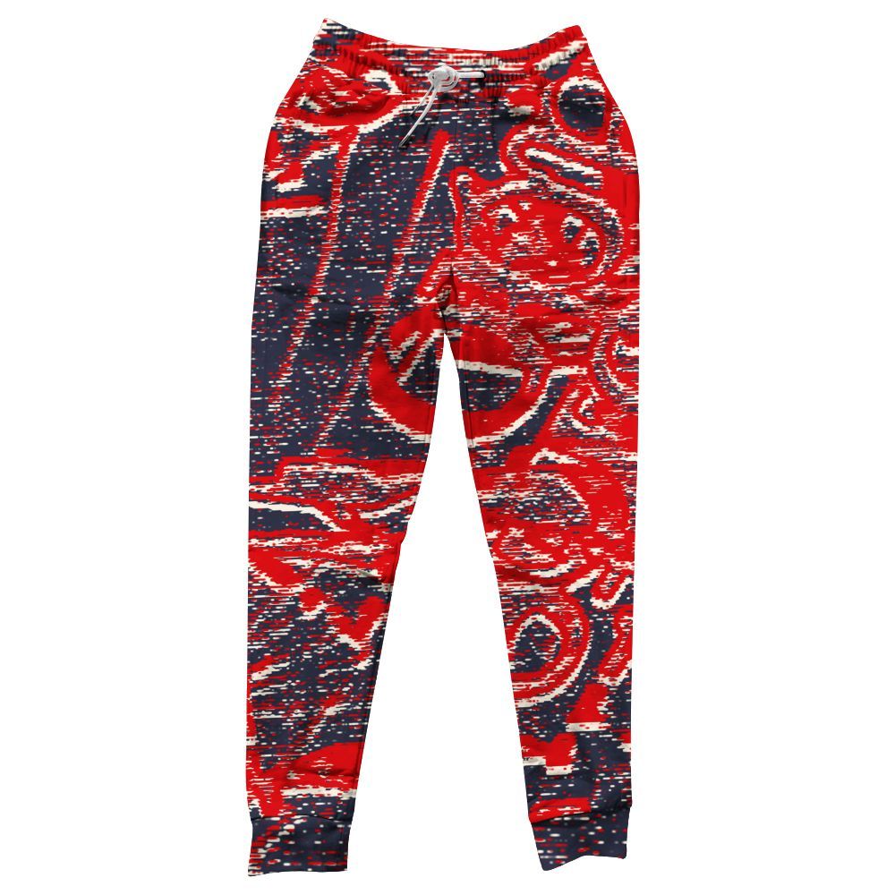 Sweatpant To Match Low OG Howard Bison 1s - Avant Garde Graphic All Over Print