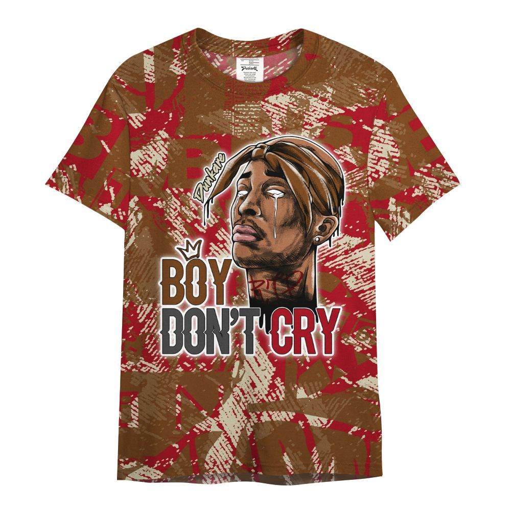 Shirt To Match Archaeo Brown 5s - Boiz Ain't Cry Unique Abstract All Over Print