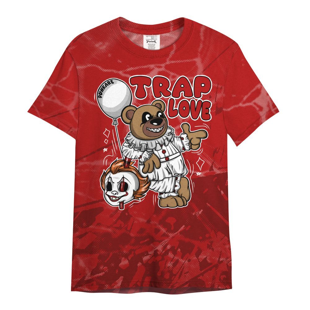 Shirt To Match Red Taxi 12s - Trap Loves Bear Profound All Over Print