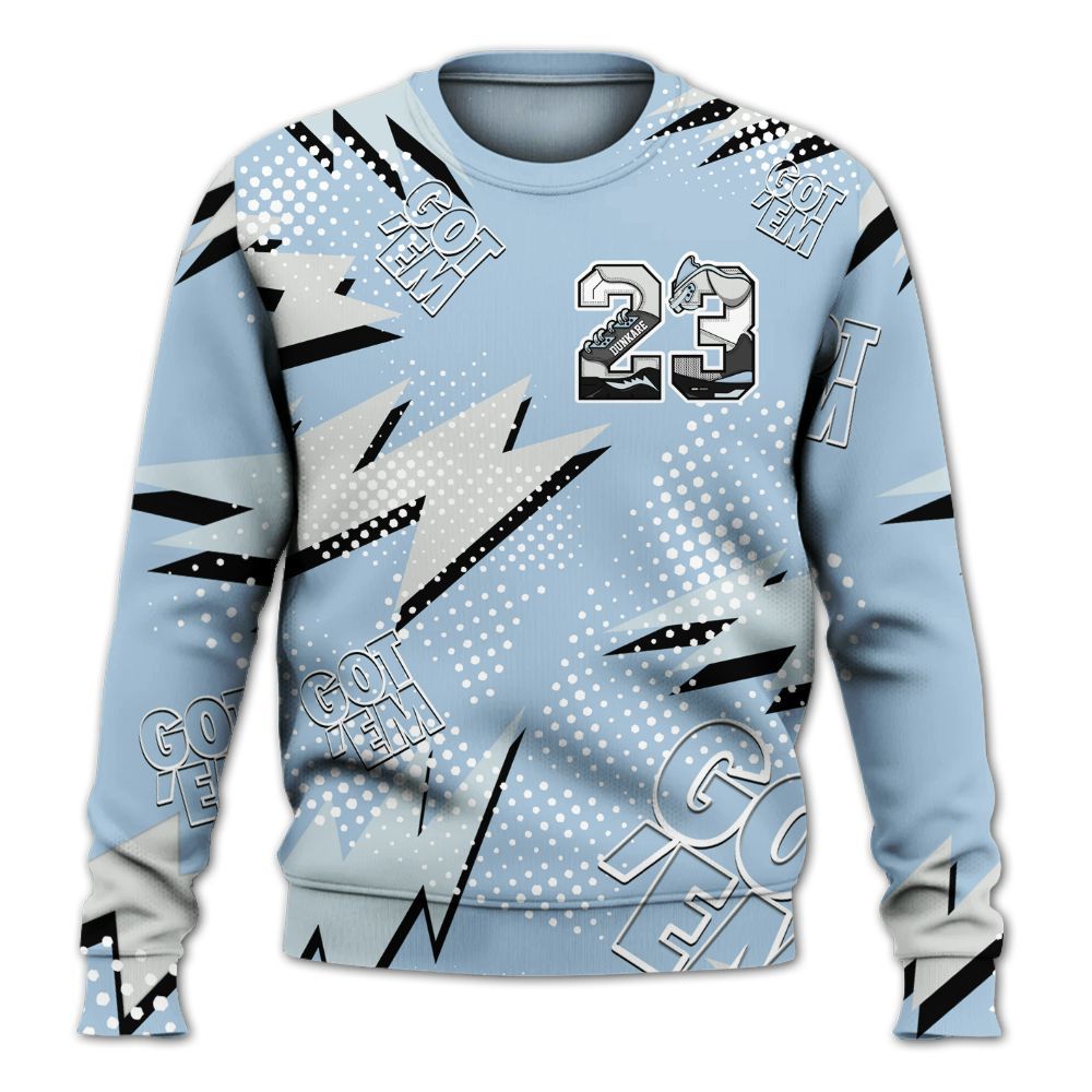 Sweatshirt To Match Forget Me Not 4s - Custom Name Number 23 5s All Over Print