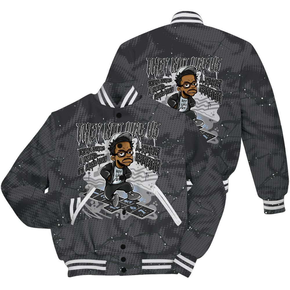 Varsity Jacket To Match Reverse Oreo 6s Shirt - Hopscotch Dislike Us Graphic Crack All Over Print
