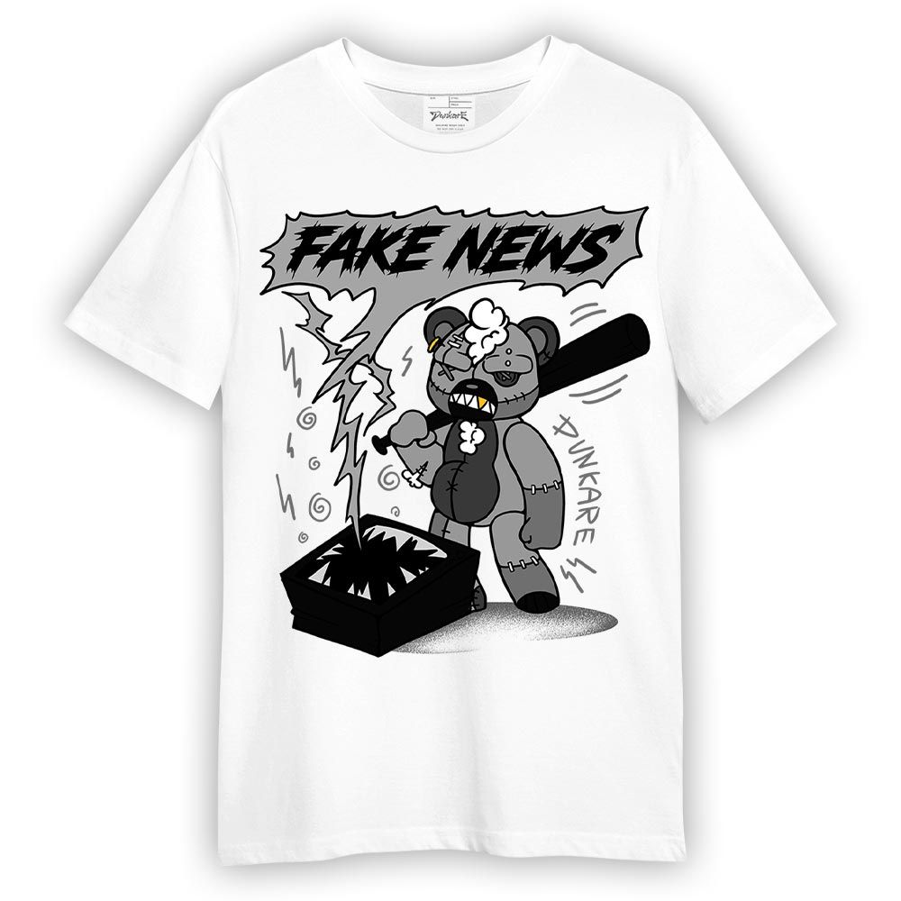 Shirt To Match Black Wolf Grey 12s - False News Hugz Shirt Unisex