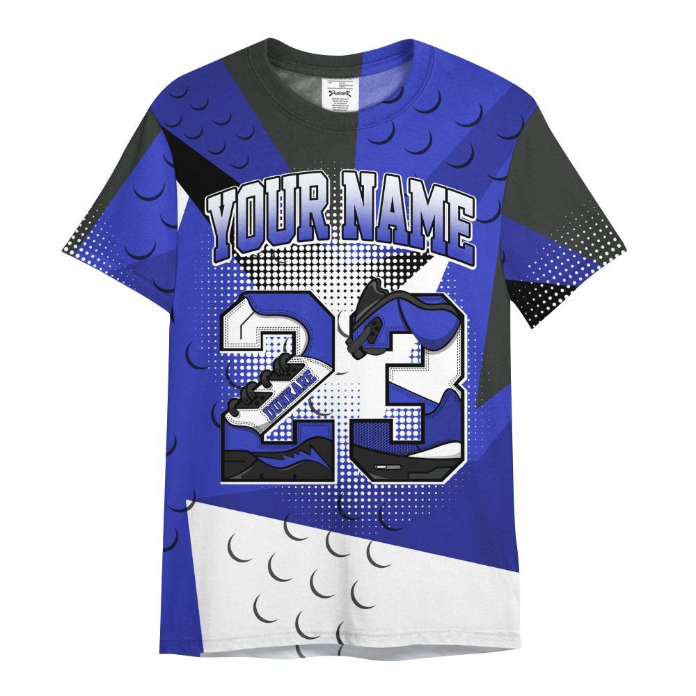 Shirt To Match Retro Black Concord 12s - Poly Custom Name Number 23 5s All Over Print