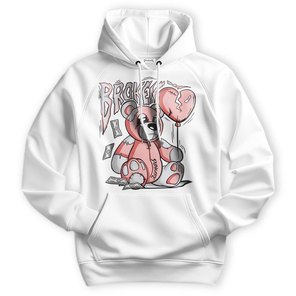 Sweatshirt To Match Hoodie Broken Bear, Red Stardust 3s Hoodie To Match Sneaker 2304 NCMD