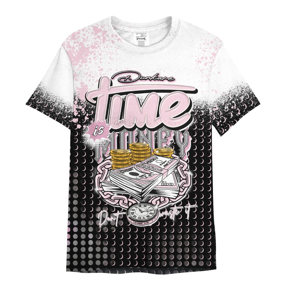 Shirt To Match Orchid 4s - Halftone Time Is Money All Over Print