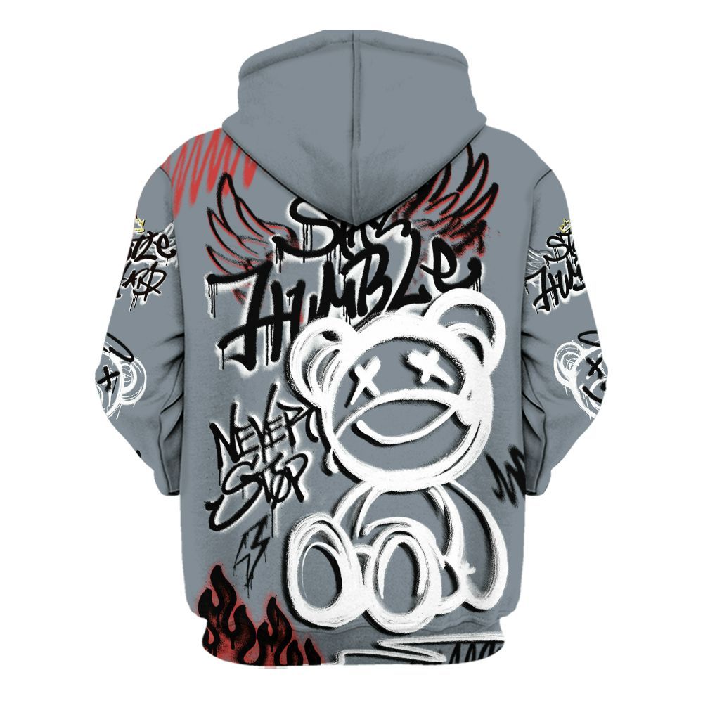 Hoodie To Match Wolf Grey 13s - Humble Drip Streetwear Graffity All Over Print