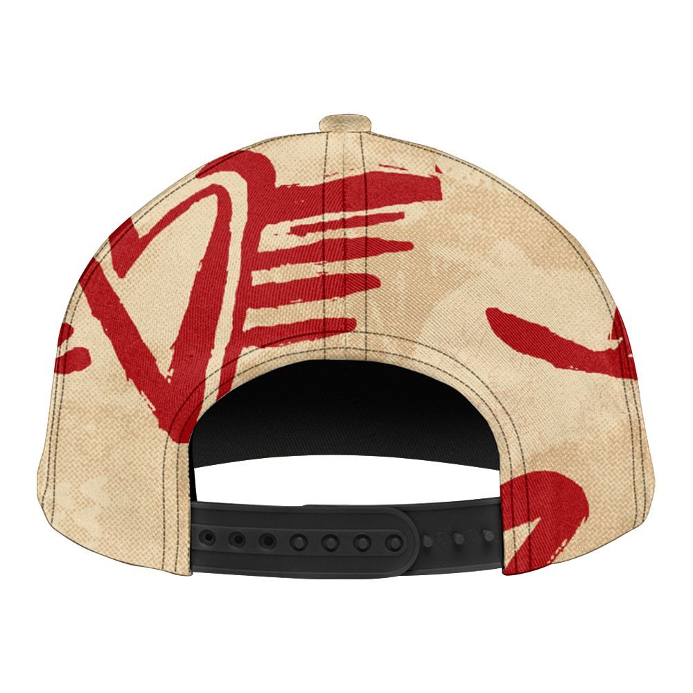 Snapback To Match Dunk Low Strawberry Waffle - Skull Love Graphic