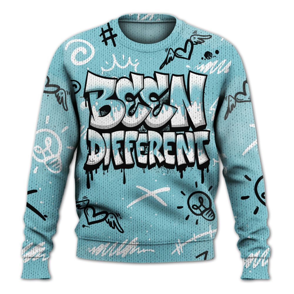 Knitted Sweater To Match Low Legend Blue 11s - Drip Been Di2ferent