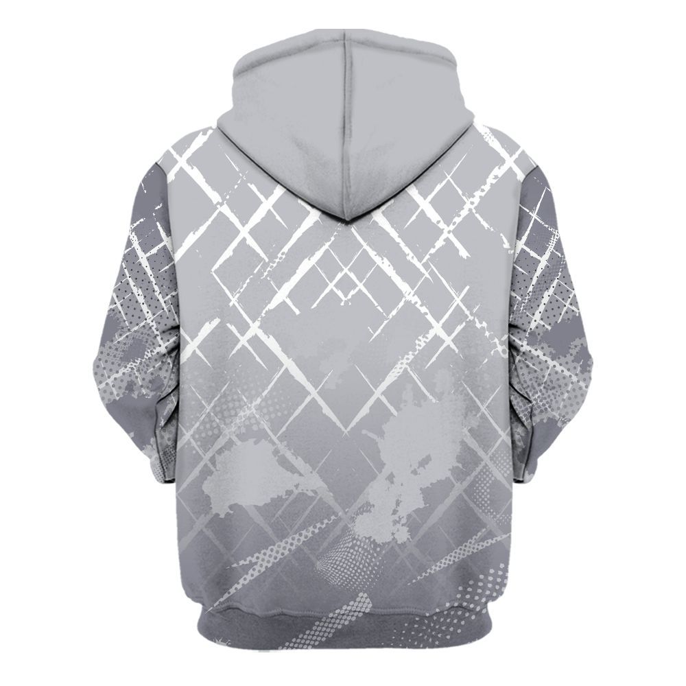 Hoodie To Match Low Cement Grey 11s - Halftone Stand Business Dripping All Over Print