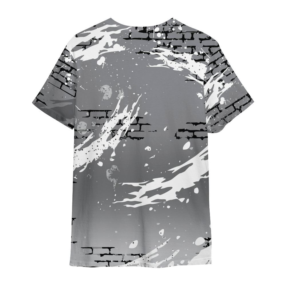 Shirt To Match Retro Wolf Grey 5s - Values Of Loyalty Drip All Over Print
