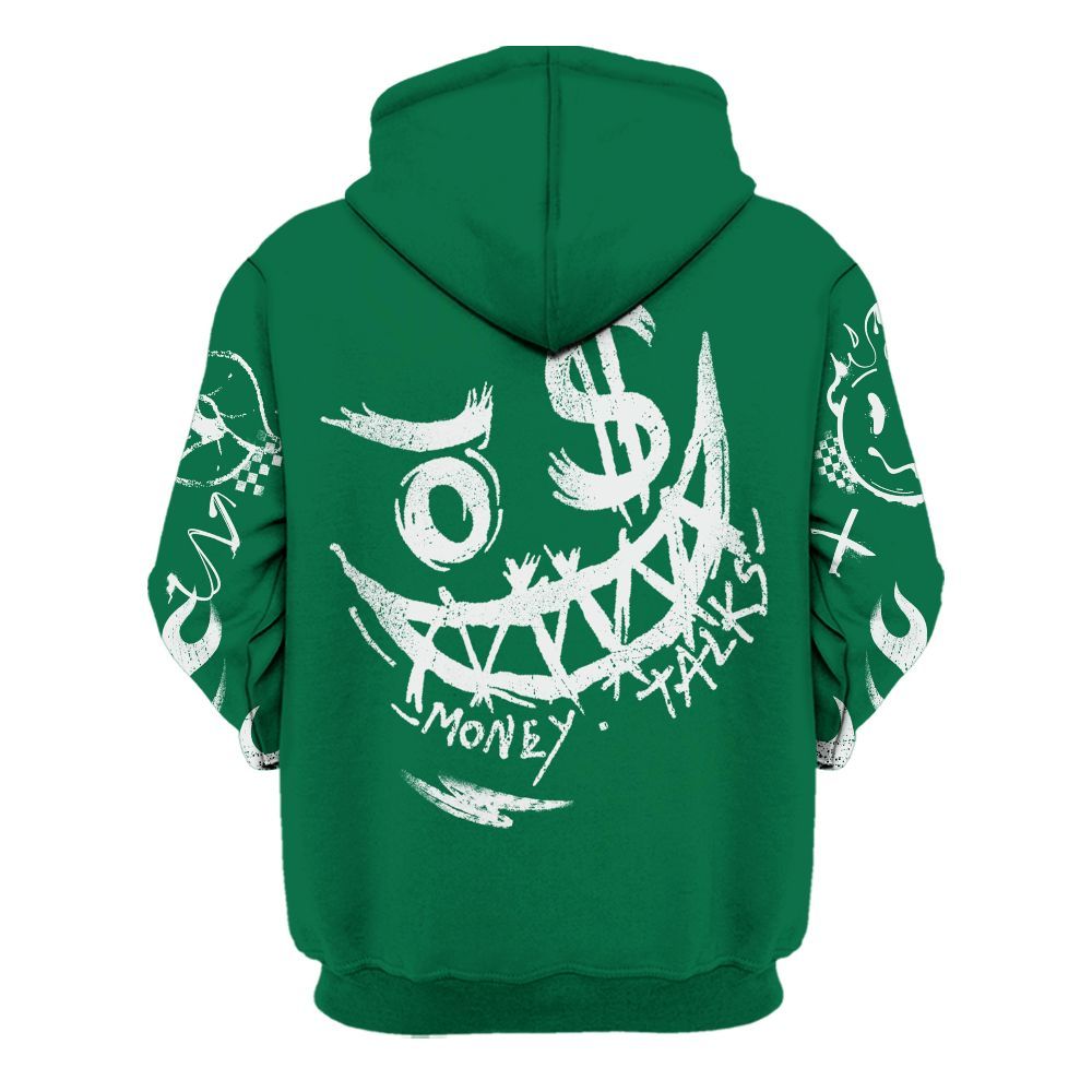 Hoodie To Match Pine Green 4s - Mouth Burning Street Style All Over Print