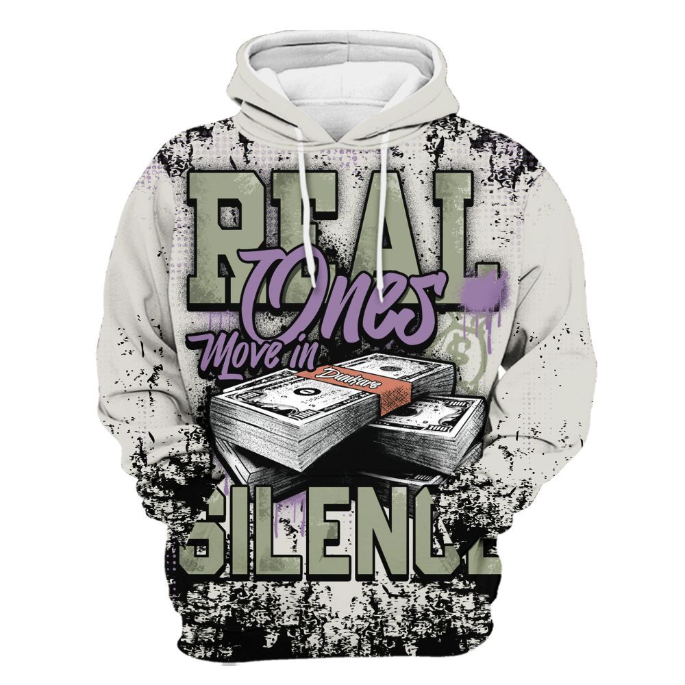Hoodie To Match Dunk Low Floral Swoosh 2025 - Move In Silence Money Street Retro All Over Print