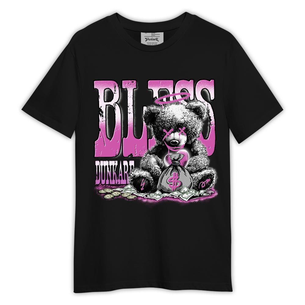 Shirt To Match Hyper Violet 4s - Bear Bless Monney Shirt Outfit Hyper Violet 4s 1305 HDT