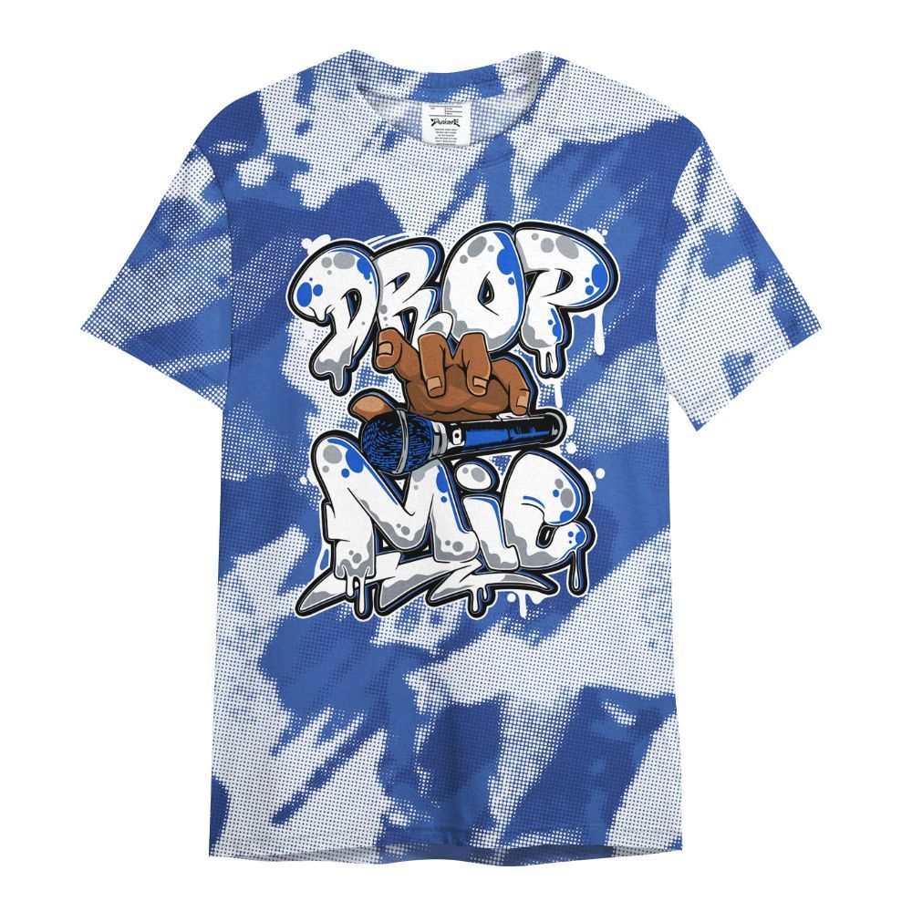 Shirt To Match Air Foamposite One Royal - Drop Mic Abstract All Over Print