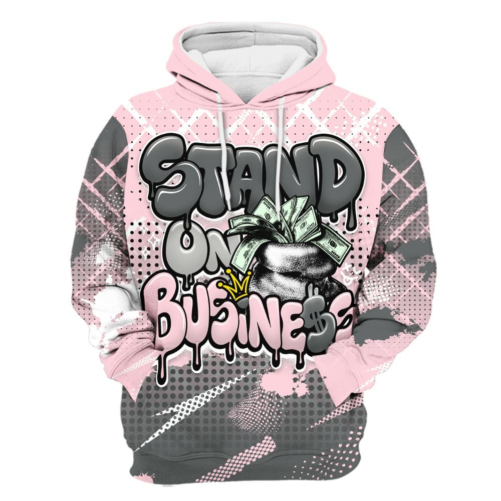 Hoodie To Match Air Max 95 Pink Foam 2025 - Halftone Stand Business Dripping All Over Print