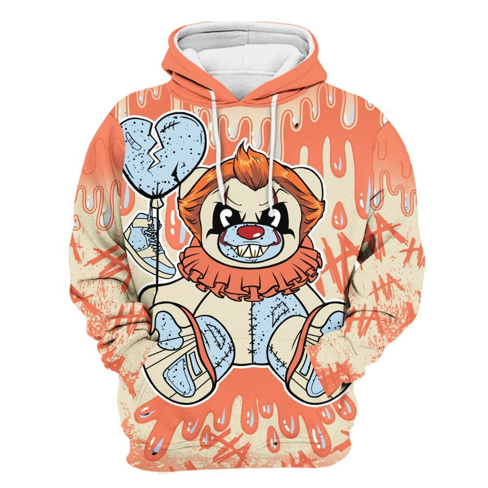 Hoodie To Match DJ Khaled Crimson Bliss 5s - Shoe Game Bear Drip All Over Print