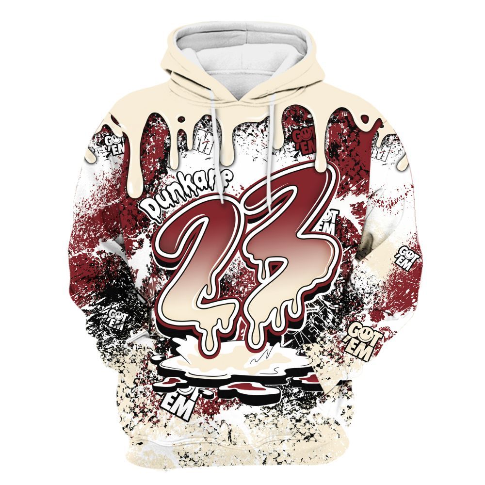 Hoodie To Match Valentine's Day 2026 4s - Dripping 23 Drip All Over Print