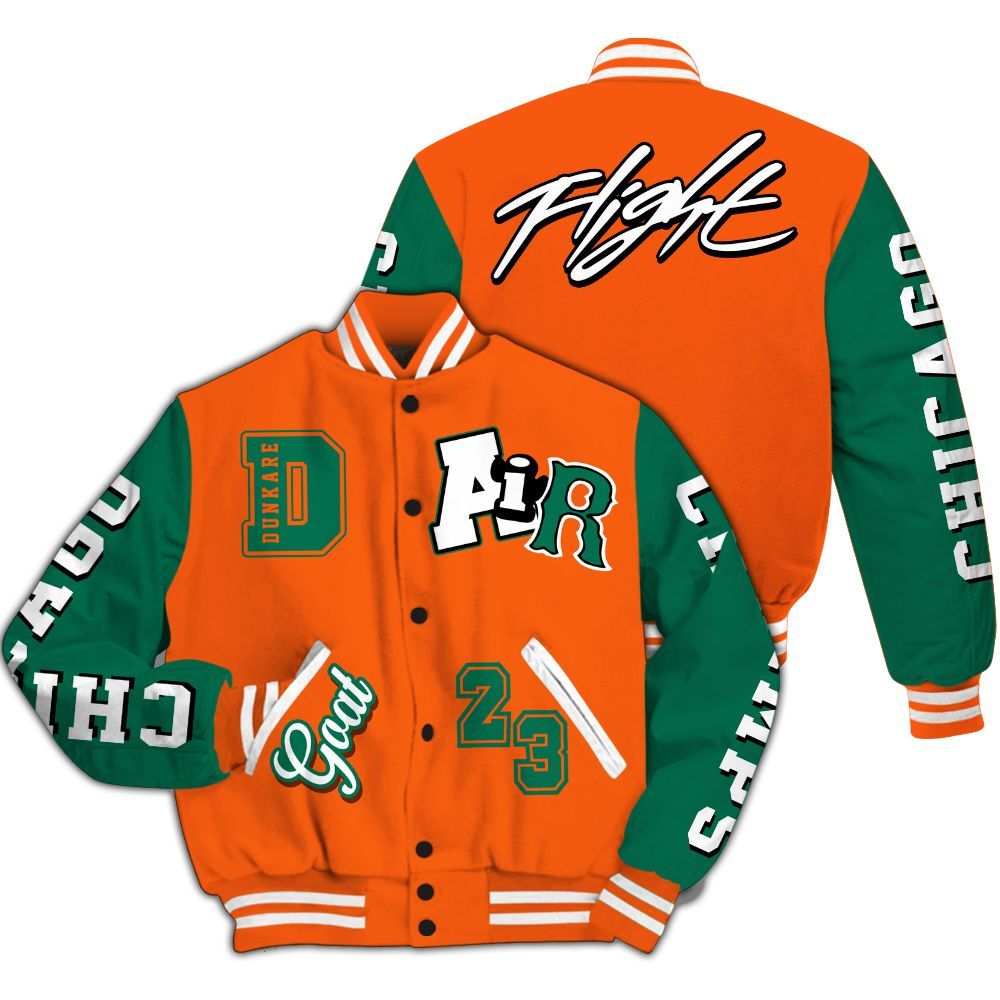 Varsity Jacket To Match SoleFly Sail Gorge Green 3s - AIR Number 23 GOAT All Over Print