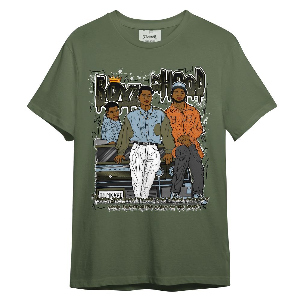 Shirt To Match Olive 5s - BoyzZ The Hood 90s Graphic