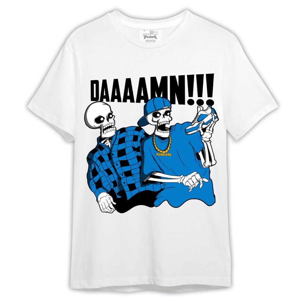 Shirt To Match Industrial Blue 4s - What The DAAAMN Shirt Military Blue 4s Outfit