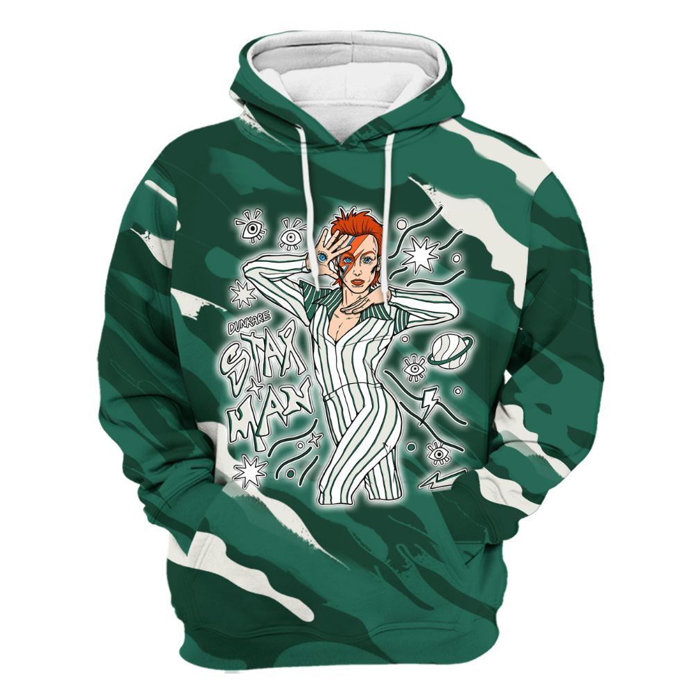 Hoodie To Match Oxidized Green 4s - Starmans Graphics Colored All Over Print